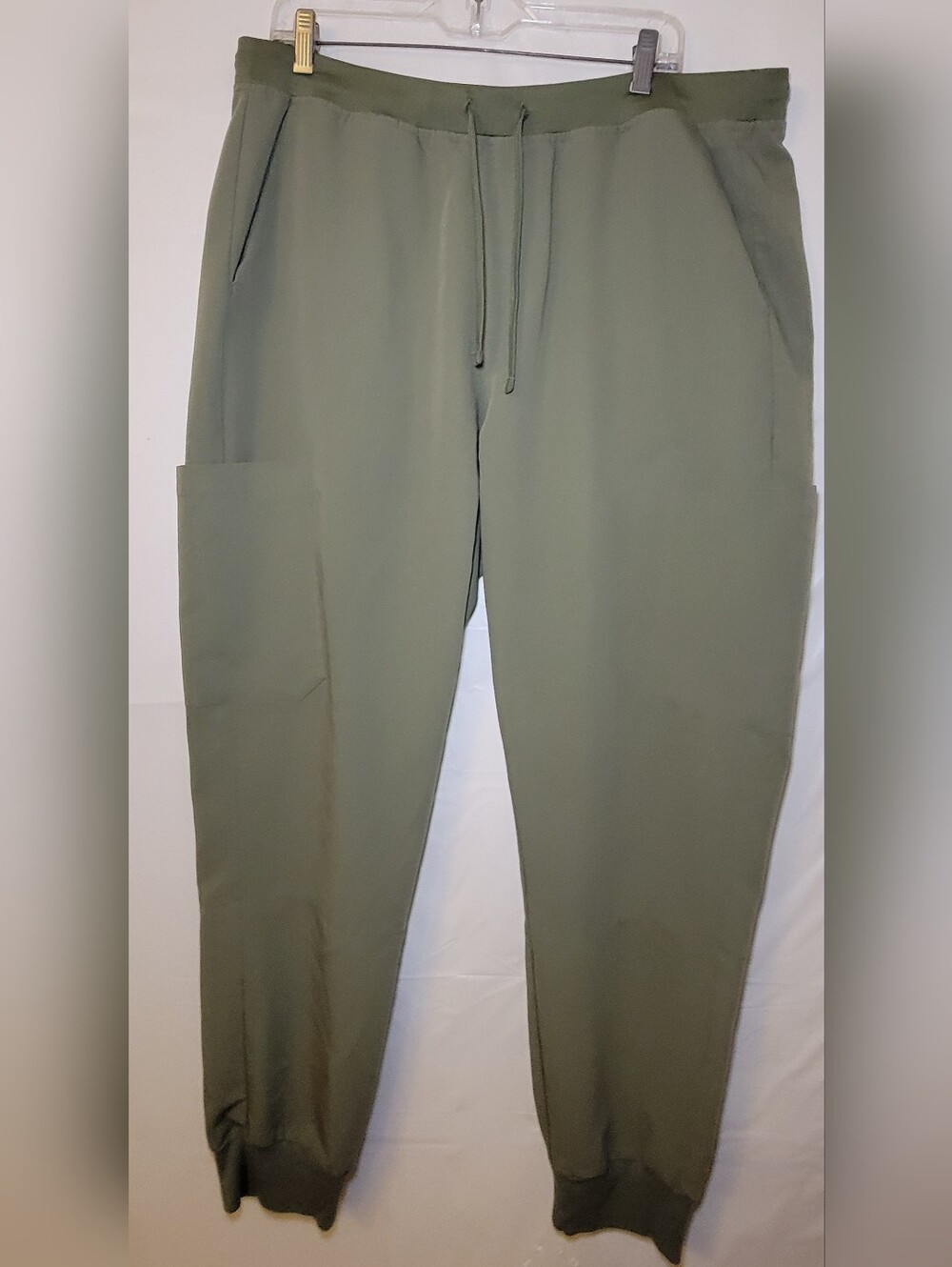 Women's Olive Green Scrubs with Drawstring